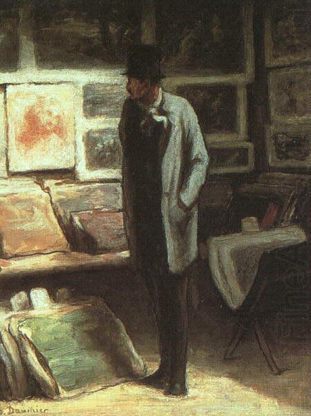 Honore  Daumier The Print Collector china oil painting image